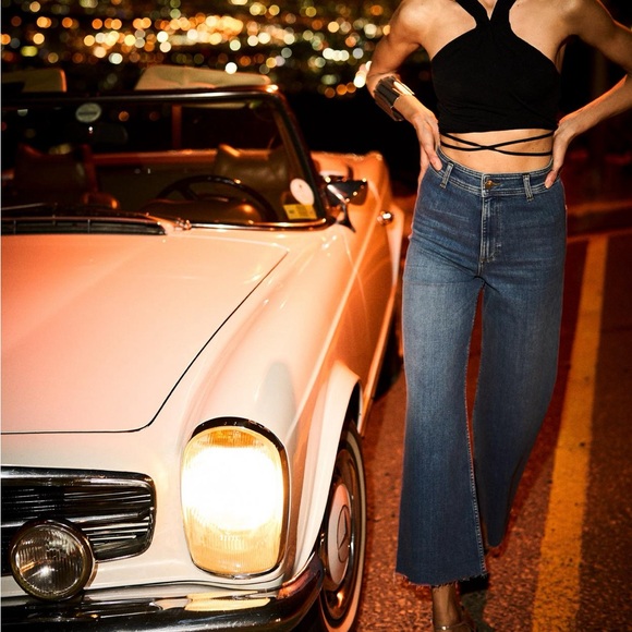 ZARA Marine High Rise Jeans - Picture 1 of 8